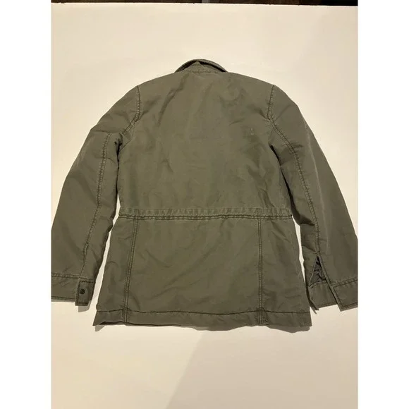 Abercrombie & Fitch A&F Womens Military Sherpa Lined OD Green Field Jacket Small - Picture 6 of 7